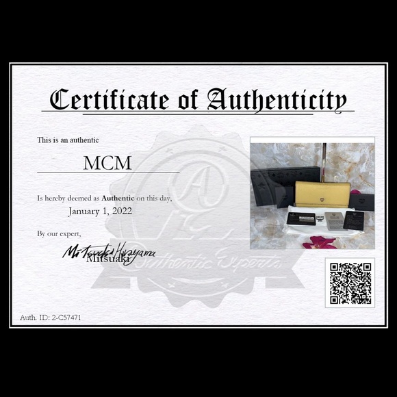 MCM Long Ivana Bloom Trifold Wallet on Chain (WOC) - Picture 11 of 12